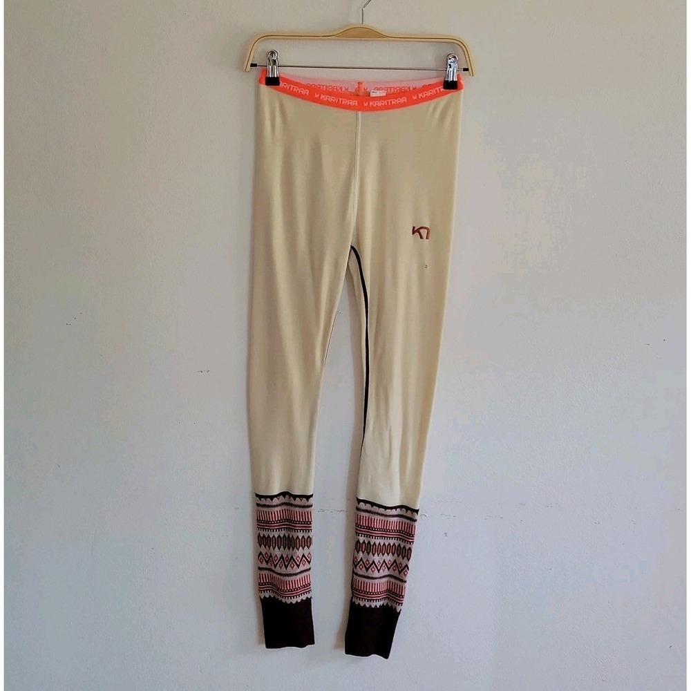 Kari Traa Kristina Base Layer Tights Small Wool Activewear Hippie Outdoor Sporty